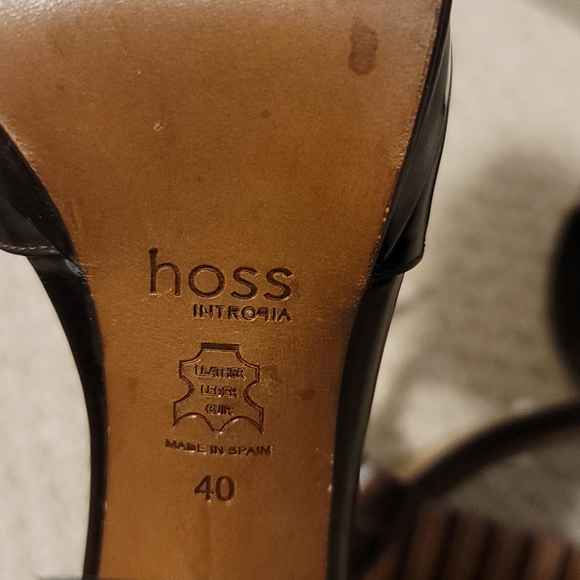Hoss Intropia brown leather platform sandals - Picture 7 of 8